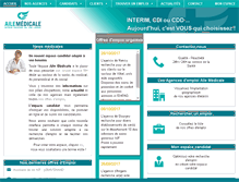 Tablet Screenshot of aile-medicale.fr